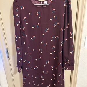 Old Navy Floral Burgundy Dress